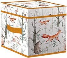 Коробка Лакарт Дизайн Короб стеллажный с крышкой TBL-3 Forest Friends 30х30х30см