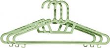 Вешалка Полимербыт Вешалка 40-42 ДЕТСКАЯ (3шт), зеленый