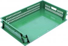 Ящик Тара.ру Пластиковый лоток c тремя бортами позволяет удобно размещать продукцию, когда лотки стоят в штабеле. Данный лоток является оптимальным решением