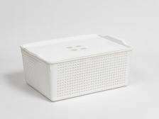 Органайзер Violet Корзина для хранения с крышкой в стиле Лофт объемом 13 литров - незаменимый помощник в каждом доме. Многофункциональный органайзер можно использовать