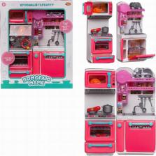 Игровой набор ABtoys Набор игровой Помогаю Маме, Кухонный гарнитур, с аксессуарами, свет и звук PT-01395