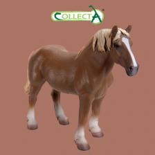 Игровой набор Collecta Фигурка животного Лошадь Кобыла Бельгийская каштановая, 88819b