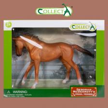 Игровой набор Collecta Фигурка животного Лошадь Кобыла Чистокровная каштановая, Deluxe в подарочной упаковке 89579