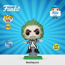 Игровой набор Funko Фигурка ! Plus Beetlejuice S3 Beetlejuice on Tombstone (GW) 84453 / Фигурка Фанко ПОП! по мотивам фильма "Битлджус", Битлджус