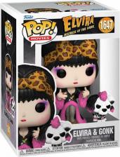 Игровой набор Funko Фигурка POP! Эльвира Повелительница Тьмы с собакой Гонк Elvira Mistress of the Dark Gonk №1647 12 см