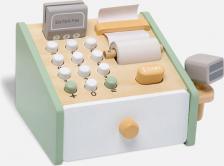 Игровой набор Lukno Деревянная игрушка касса детская, супермаркет, игровой набор