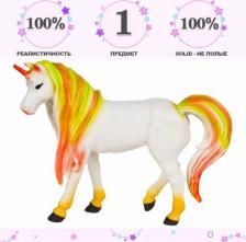 Игровой набор Masai Mara Фигурка серии Мир драконов, Белый единорог с золотой гривой MM217-349