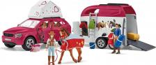 Игровой набор Schleich Игровой набор "Конные приключения на автомобиле с прицепом" Horse Club, 42535