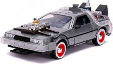 Автомобиль Jada Toys Модель машинки : Hollywood Rides Back to the Future 3 Time Machine Primer Brushed Raw Metal