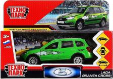 Автомобиль Технопарк Игрушки Машина металл "lada granta cross 2019 спорт" 12см, инерц., зеленый
