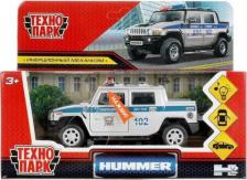 Автомобиль Технопарк Машина металл свет-звук HUMMER H2 PICKUP полиция 12 см