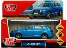 Автомобиль Технопарк Машина металлическая AUDI Q7, 12 см, двери, багажник, инерция, синий