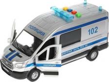 Автомобиль Технопарк Машина пластик свет-звук FORD TRANSIT полиция 22,5 см