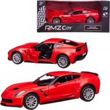 Автомобиль Uni-Fortune Машина металлическая RMZ City 1:32 "Chevrolet Corvette Grand Sport", красный цвет, двери открываются
