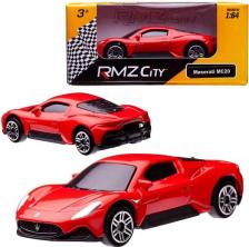Автомобиль Uni-Fortune Машина металлическая RMZ City 1:64 Maserati MC 2020, без механизмов, красный цвет