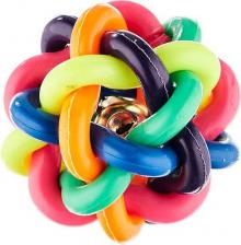 Игрушка для кошек Мультидом Игрушка-грызунок для животных "Мячик-плетёнка". Диаметр 6 см. VL40-54