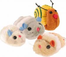 Игрушка для кошек Trixie Игрушка Набор цветных зверюшек 7-10см*12шт для кошек (4089)