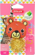 Игрушка для кошек Zolux Игрушка для кошек очаровательный мишка, с кошачьей мятой, 7см