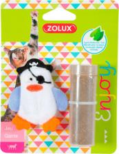 Игрушка для кошек Zolux Игрушка для кошек пингвин-пират, с кошачьей мятой, в комплекте