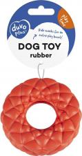Игрушка для собак Duvo+ Игрушка для собак резиновая Duvo+Кольцо с пузырями, красная, 11х11х3.3см