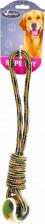 Игрушка для собак Papillon Игрушка для собак канат плетеный камуфляжный буксир с теннисным мячиком, 38 см