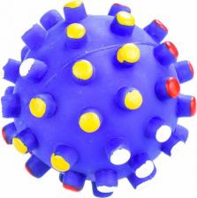 Игрушка для собак Petmax Игрушка для собак Мяч с шипами разноцветная винил 7 см
