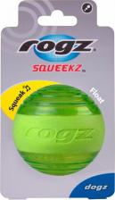Игрушка для собак Rogz Мяч \"Поймай меня!\" Squeekz -прыгает на земле-плавает в воде, 64 мм, лайм