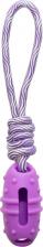 Игрушка для собак Triol Игрушка для собак из термопластичной резины Баклажан с веревкой, 95-300мм