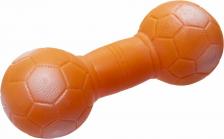 Игрушка для собак Yami-Yami Игрушка для собак Гантель футбольная малая, оранжевая, 14 см