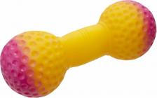 Игрушка для собак Yami-Yami Игрушка для собак Гантель вафельная малая, желтая, 15 см