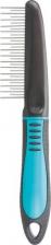 Инструмент для ухода за животными Trixie Расческа для животных с переменным крутящимся зубом и пластиковой ручкой 22см