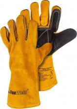 Инструмент: средства защиты FoxWeld Краги кожаные / Перчатки защитные / Термостойкие "янтарь КС-04", 8502