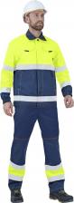 Инструмент: средства защиты ГК Спецобъединение Мужской костюм БРАЙТ сигнальный, от механических воздействий и ОПЗ, флуорес Кос 773/104/170