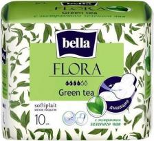 Прокладки Bella прокладки FLORA Green tea, 10 шт