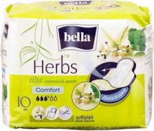 Прокладки Bella Прокладки Herbs tilia Comfort softiplait с экстрактом липового цвета, 10 шт