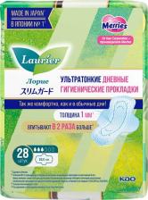 Прокладки Laurier Дневные ультратонкие гигиенические прокладки Super Slim Guard крылышки, 20,5см28шт