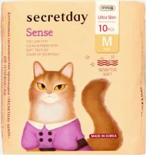 Прокладки Secret Day Женские прокладки Sense M 5 капель, 10 шт