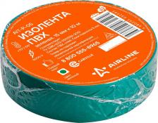 Изолента Airline Изолента, арт. AIT-P-05 (ПВХ, зеленая, 15 мм, 10 м)