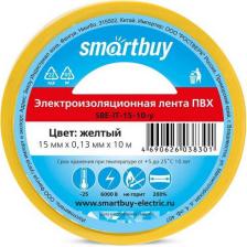Изолента SmartBuy Изолента ПВХ, 0.13мм/15мм/10м, желтая (SBE-IT-15-10-y)