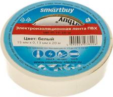 Изолента SmartBuy Изолента ПВХ, 0.13мм/15мм/20м, белая (SBE-IT-15-20-w)