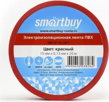 Изолента SmartBuy Изолента SBE-IT-15-20-r красная, 15 мм, 20 м