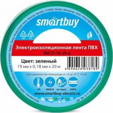 Изолента SmartBuy Изолента SBE-IT-19-20-g зеленая, 19 мм, 20 м