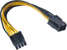 Кабель/переходник Akasa Аксессуар Кабель PCIe to ATX 12V 15cm AK-CB051