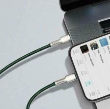 Кабель/переходник Baseus Аксессуар Cafule Series Metal Data Cable Type-C - Lightning PD 20W 1m Green