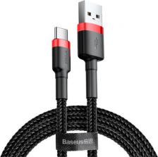 Кабель/переходник Baseus Аксессуар Cafule USB - USB Type-C 3A 50cm Red-Black CATKLF-A91