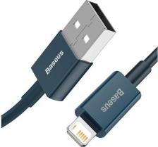 Кабель/переходник Baseus Аксессуар Superior USB - Lightning 2.4A 1m Blue CALYS-A03