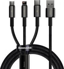 Кабель/переходник Baseus Кабель 3 в 1 CAMLTWJ-01 1.5m black