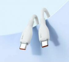 Кабель/переходник Baseus Кабель для смартфона USB Type-C-USB Type-C Pudding Series 100W 2м белый