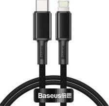 Кабель/переходник Baseus Кабель High Density Braided Fast Charging Type-C - Lightning PD 20W 1 м, Черный