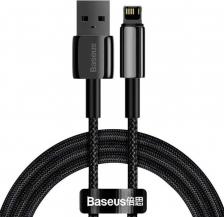Кабель/переходник Baseus Кабель Tungsten Gold Fast USB - Lightning 2.4A 1m Black CALWJ-01